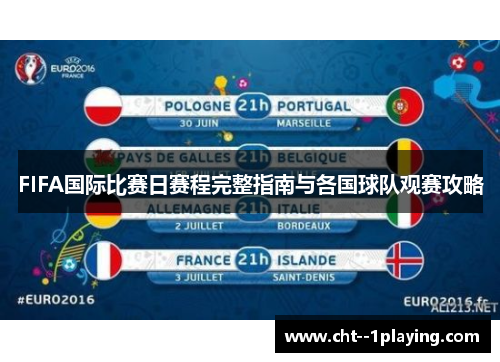 FIFA国际比赛日赛程完整指南与各国球队观赛攻略