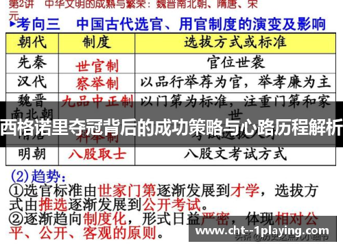 西格诺里夺冠背后的成功策略与心路历程解析